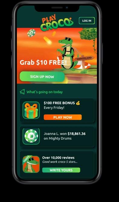 PlayCroco Casino Mobile