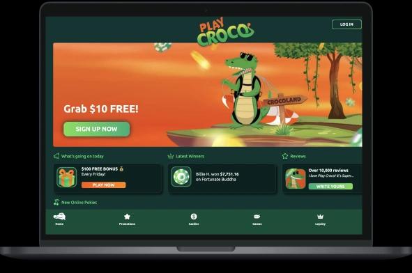 PlayCroco Casino Desktop