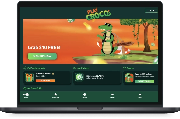 PlayCroco Casino Desktop